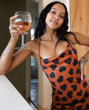 Karrueche Tientrese Tran in the holiday mood.